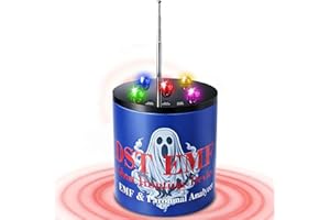 EMF Detector Ghost Hunting Equipment, Paranormal Investigation Equipment with 5-Level Sensitivity & Temperature Detection, RE