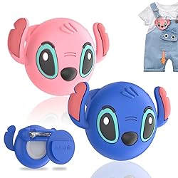 [2 Pack] Kids AirTag Holder with Safety