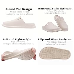 Meetinspace Women Men Unisex EVA Clogs Dupes Wide
