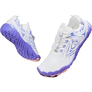 Womens Barefoot Shoes Wide Toe Box,Breathable Quick-Dry Footwear Zero Drop Water Shoes Women,Lightweight Non-Slip Healthy for