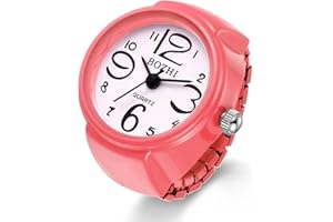 Ibohevo Watch Rings for Women Finger Waterproof Unisex Arabic Numerals Finger Watch Men Retro Novelty Ring Watches Set