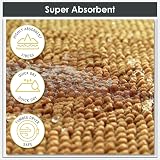 Emma Barclay Noodle Soft Touch Non-Slip Bath Rug Ochre 40x60cm view 6