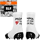 SLEEFS Football Spats/Cleat Covers for Secure Laces, Fits Any Cleats | 80% polyester and 20% spandex; blocks turf beads, adds ankle protection and flexibility, and matches your uniform; 1 pair.