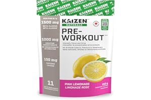 Pre Workout | Pink Lemonade | Clean Energy & Focus | No Artificial Colours, Flavours, or Sweeteners | See The Test Results |S