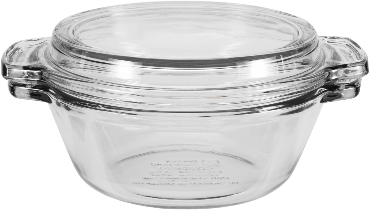 Anchor Hocking Oven Basics Clear Covered Casserole, 20 Oz. by Anchor