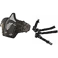 OneTigris 6" Foldable Half Face Mesh Mask Military Style Comfortable Adjustable Tactical Lower Face Protective Mask