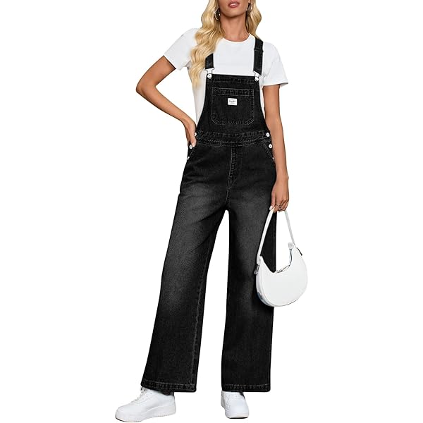 Amazon.com: Lana Roux 90s Retro Dungaree Utility Denim Twill