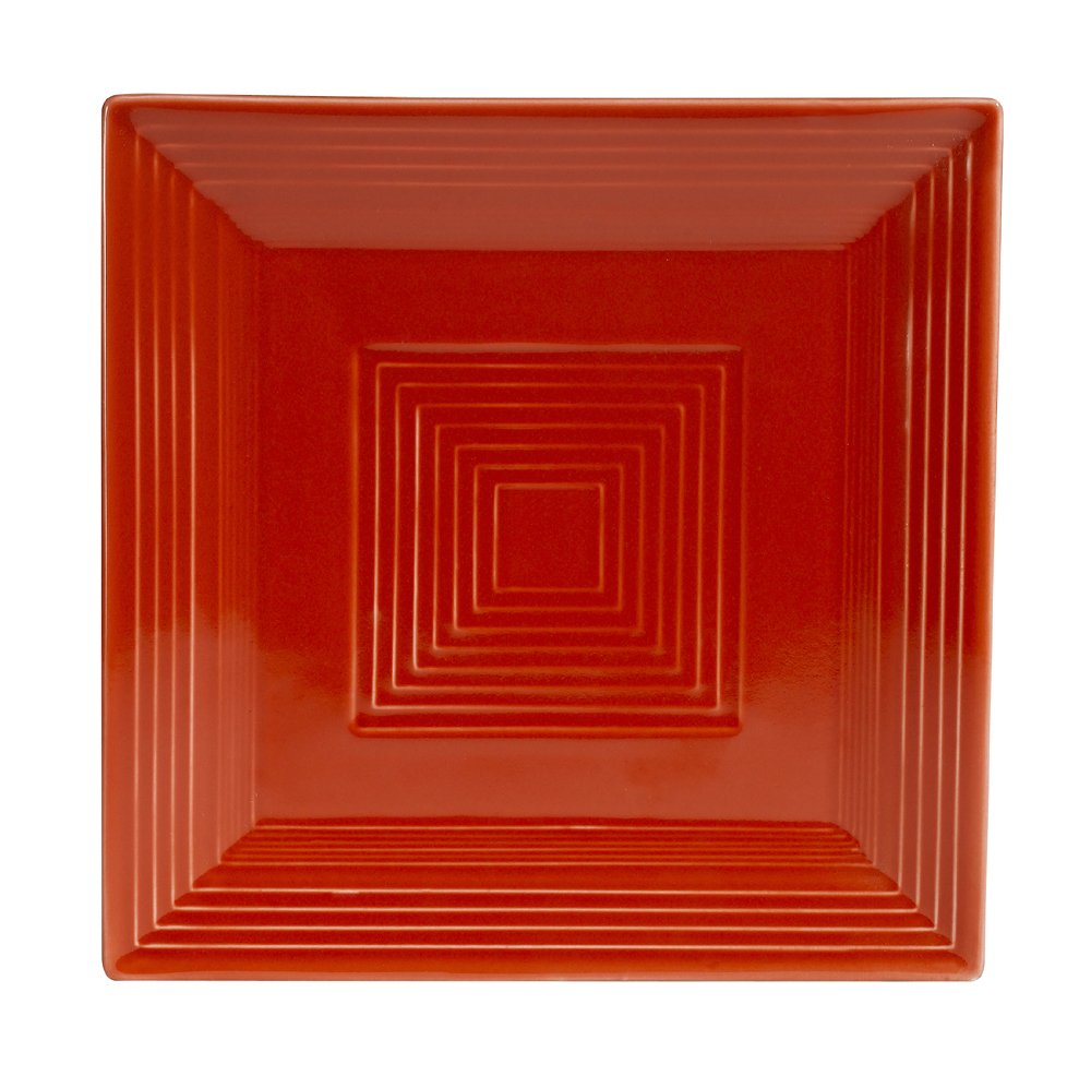 CAC China TG-SQ16R Tango Red Porcelain Square