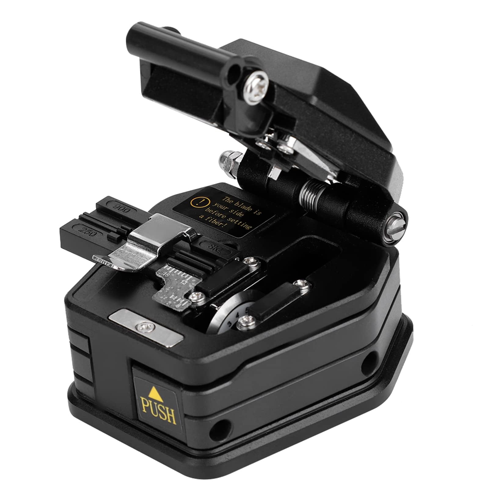 HERCHR Optical Fiber Cleaver, SKL-6C High Strength Fiber Optic Cleaver Optical Fiber Cable Cutting Tool with Bag For125um Optic Fiber