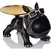 Fun French Bulldog Storage Tray,French Bulldog Gifts,Dog Key Bowl for Entryway Table,Cool Desk Accessories,Animal Statues,Candy Dish for Office Desk,Room Decor for Men,Unique Home Decor