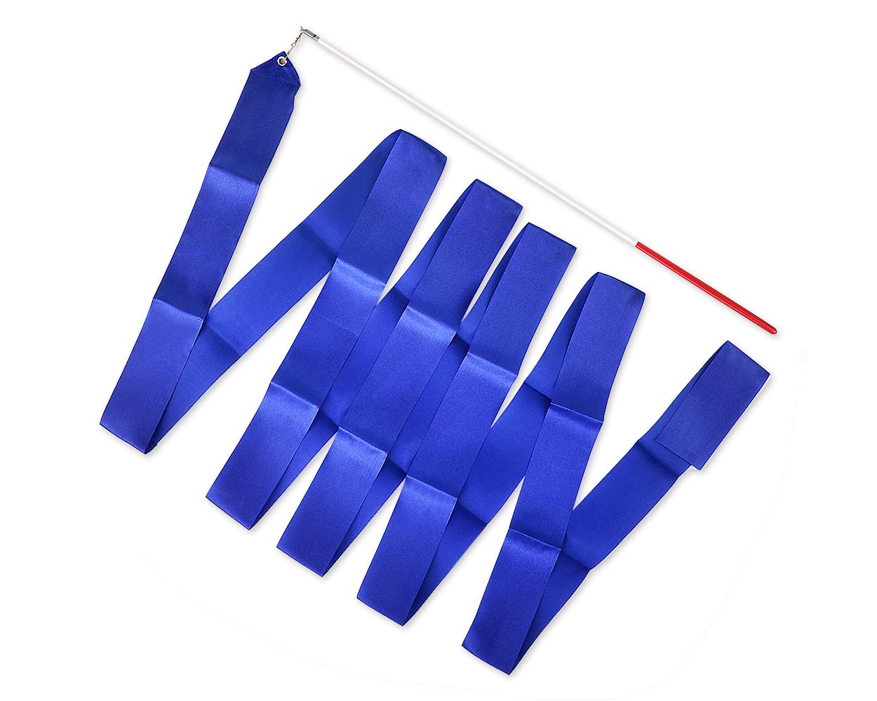 Hiunicorn 12Pcs Sky Blue Dance Wands Ribbons Streamer For Kids Praise Streamer Circus Carnival Rhythmic Gymnastics Ballet Birthday Party, Ribbon Baton Twirling Sticks Silks Streamers Wands
