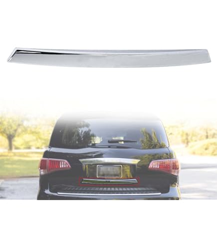 HUYILUN0104 Chrome Rear Back Door Lower Molding Trim Tailgate