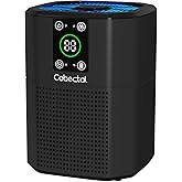 Air Purifier for Home Bedroom, Cobectal Room Air Cleaner with H13 True HEPA 3-in-1 Filter, Aroma Function & Sleep Mode, Desktop Small Air Purifier for Office, Dorm, Hotel, RVs (Black)