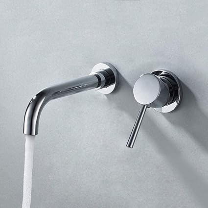 Lavabo de pared oculto de 360 grados con fregadero grifo de baño mezcla