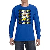 Long Sleeve Blue Los Angeles Matthew Stafford Text Pic T-Shirt