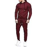 COOFANDY Men's Tracksuit 2 Piece Hooded Athletic Sweatsuits Casual Running Jogging Sport Suit Sets