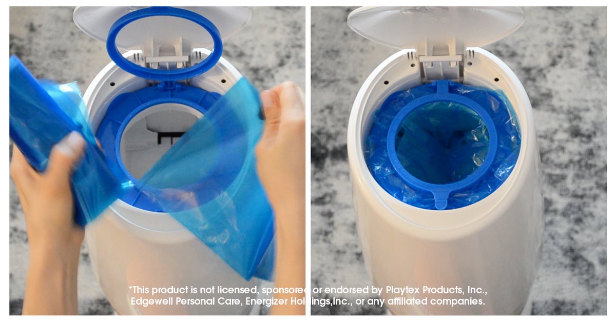 Diaper Genie Compatible Bag Refills, 11 X 28 Inches, Roll Of 25 Bags