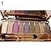 Kikole 9 colors Waterproof Diamond Bright Makeup Eye Shadow Set Glitter Eyeshadow Palette with Brush