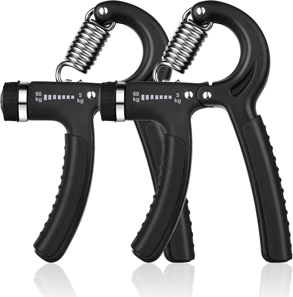 Vicloon Adjustable Hand Grip Exerciser 10-50 kg Forearm Strengthener Black