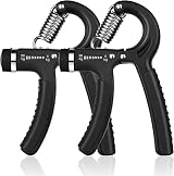 Vicloon Adjustable Hand Grip Exerciser 10-50 kg Forearm Strengthener Black