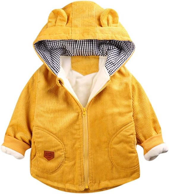 Chaqueta De Invierno Corta Con Capucha Para Niños - Abrigo Cálido Con Forro Polar - Varios Colores