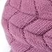 HINDAWI Winter Hats for Women Girls Warm Wool Knit Snow Ski Skull Cap with Visor (Purple)