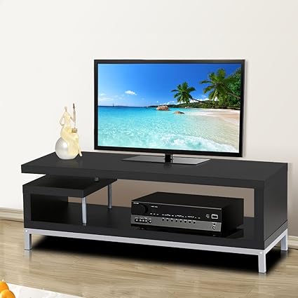 Amazon Com Zazza95shop Black Tv Stand Table Modern