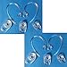 Set 6pcs SML Earbuds 4pcs Good Earhooks for Plantronics Voyager Edge Mobile Headphones Wireless Headset Earloops Earclips Small Medium Large Eargels Eartips Ear Hook Loop Clip Bud Gel (Clear 2sets)