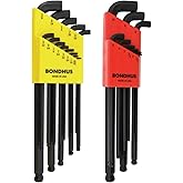 Bondhus 20599 0.050-3/8" &amp; 1.5-10mm Stubby Ball End Hex Key DoublePK