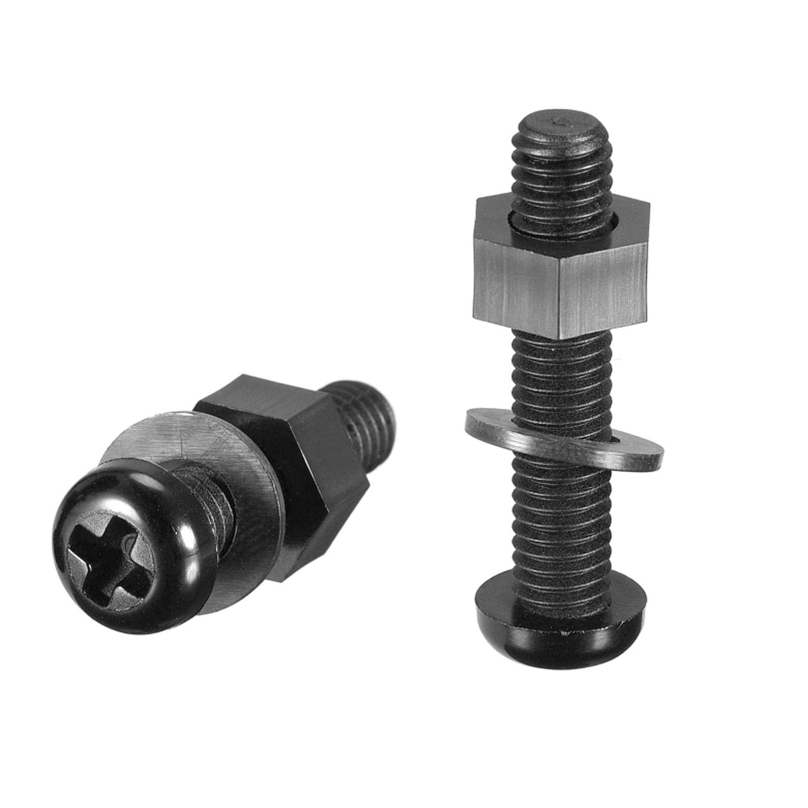 TA-VIGOR 20Pcs M6x30mm Nylon Screw Nut Washer Assortment Kit, Machine Screw Bolt, Waterproof Rustproof Insulation Bolts for Fixing Component, Industrial and Construction Fasteners, Black