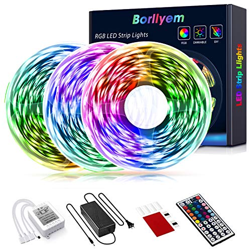 HRDJ 65.6ft Smart Led Strip Lights with App Control Remote, SMD 5050
