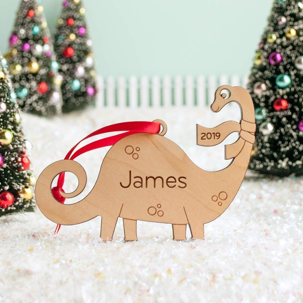baby's first christmas dinosaur ornament