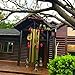 Wind Chimes Outdoor Wind Chimes Garden Wind Bells Bronze Chime 4 Tubes 5 Bronze Bells Sounds Crisp for Yard Garden Outdoor Indoor Bedroom Ornaments (Bronze Bells)