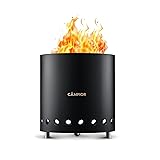 CAMPIOR Wood Burning Fire Pit Stove with Black