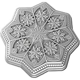 Nordic Ware Sweet Snowflakes Shortbread Pan, Silver