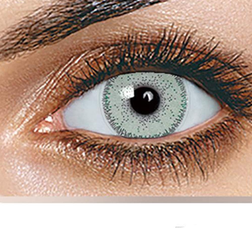 1 Pair Fashion Cosmetic Contact Lenses Crazy Big Circle Eyes Makeup Party Beauty Lens Women Eyes Make, 12 Months Use with Case