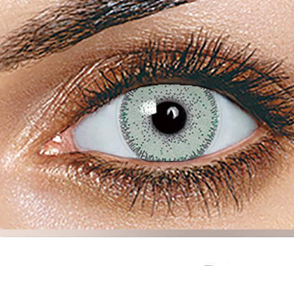 1 Pair Fashion Cosmetic Contact Lenses Crazy Big Circle Eyes Makeup Party Beauty Lens Women Eyes Make, 12 Months Use with Case