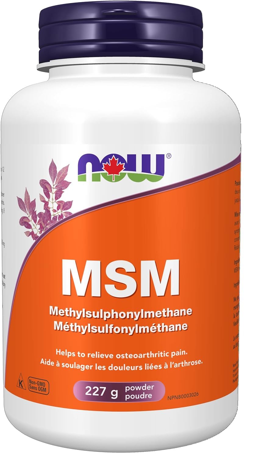 NOW MSM Methylsulfonylmethane Pure Powder, 227 g