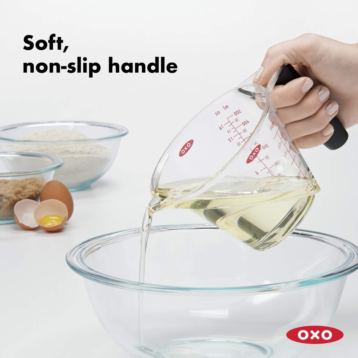 OXO Good Grips 2-Cup Angled Measuring Cup, Clear, 2 Cup: Home & Kitchen