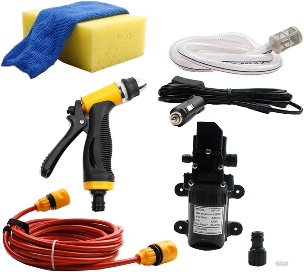 Car Washer 12V Gun High Pressure Pump Cleaner Care Washing Machine Electric Cleaning Auto Washing Maintenance Tool Accessories