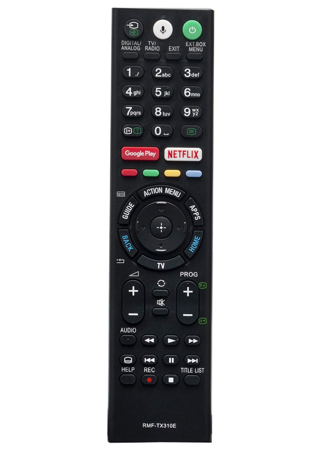 VINABTY RMF-TX310E Remote Fit for Sony Android TV KD-43XG8305 KD-75XF90xx KD-55XF90xx KD-49XF9005 KD-43XG8096 KD-49XG9005 KD-49XG8096 KD-65AG8 KD-65XG8096 KD-65XF9005 KD-55XG8096 KD-43XF8096