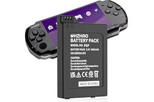 OHZHAO 3800mAh Rechargeable PSP 3000 Battery, 2024 New Upgrade High Capacity 3.6V Battery Suitable for PSP 3000 / PSP Slim 2000 PSP-S110 Console, PSP-2001, PSP-3000, PSP-3001 PSP Slim Console etc