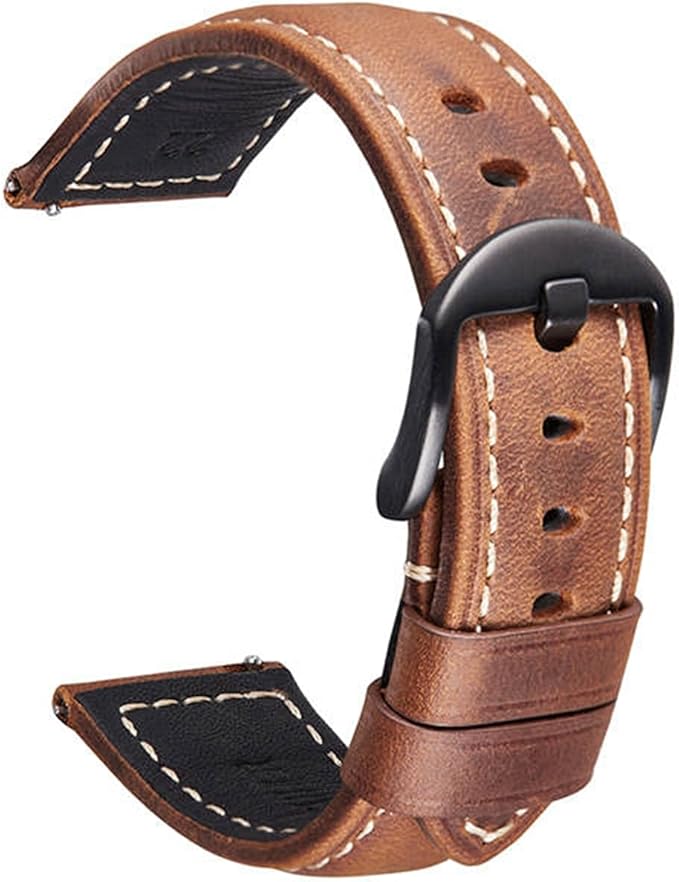 Quick Release Strap Leather Strap Amazon.co.uk Watches