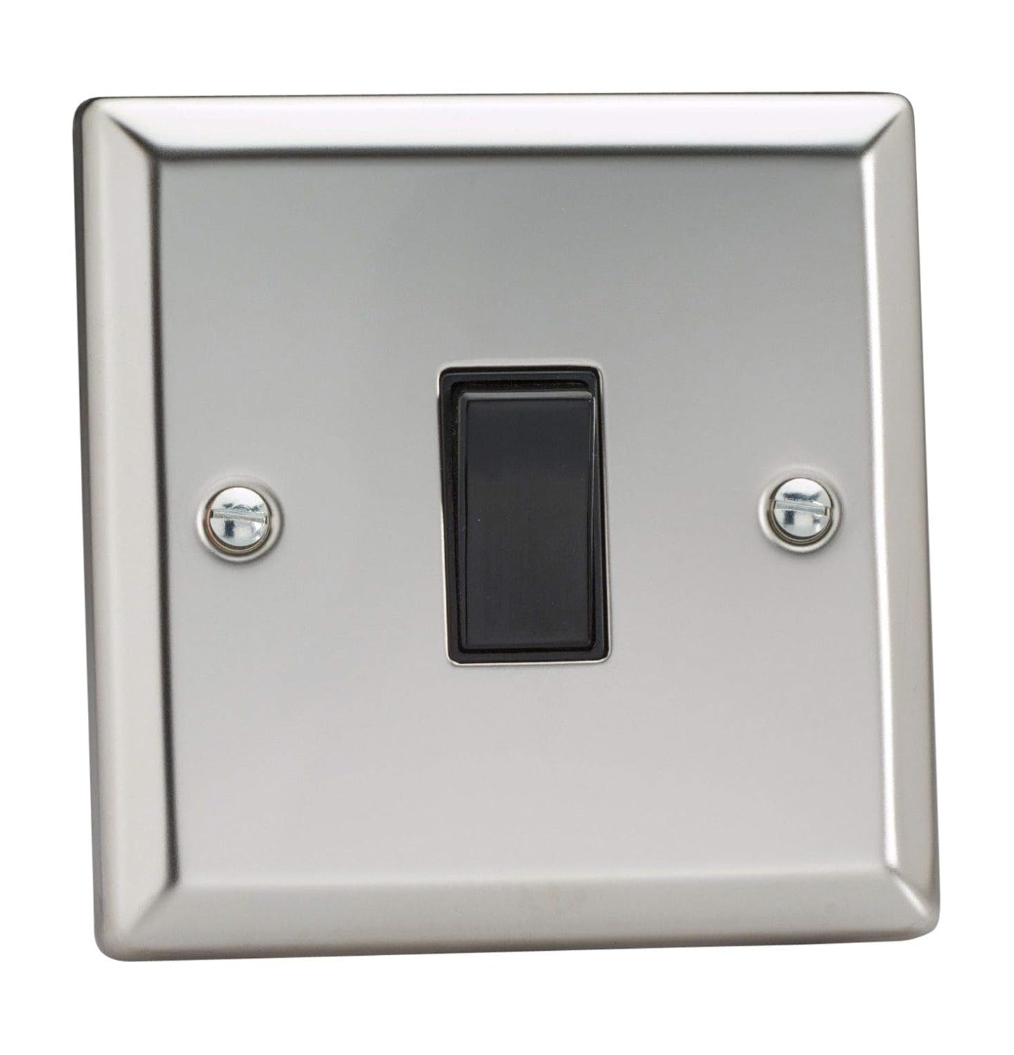 XC1B Varilight Classic Bevel Polished Chrome Black Inserts 1