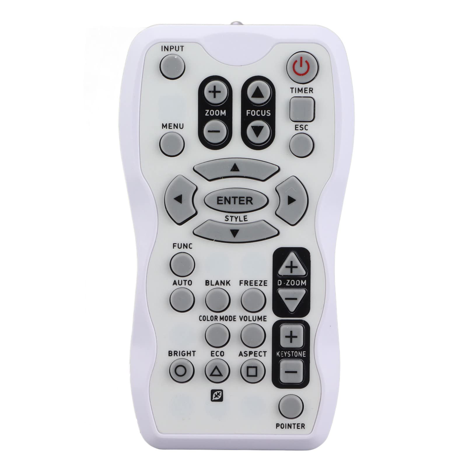 Estink Tv Remote Control for Casio Projector XJ‑A141 XJ‑A251 XJ‑A246 XJ‑A256 XJ‑A241,Remote Control Replacement Accessories,Large Button Design,Strong Signal