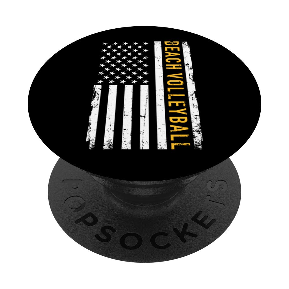 Beach volleyball USA PopSockets Grip and Stand for Phones and Tablets