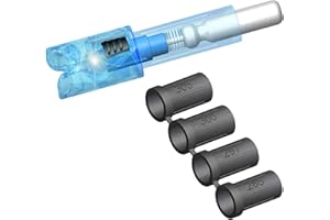 Lzwow 6PCS Lighted Nocks Universal Fit for Crossbow Bolts with .285”/.297”/.300”/.305” Bushings Half-Moon Light up Knocks