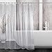 Kalokelvin EVA 5G Shower Curtain Liner Waterproof with 12 Metal Hooks 72x72 Inches - 3D Lattice