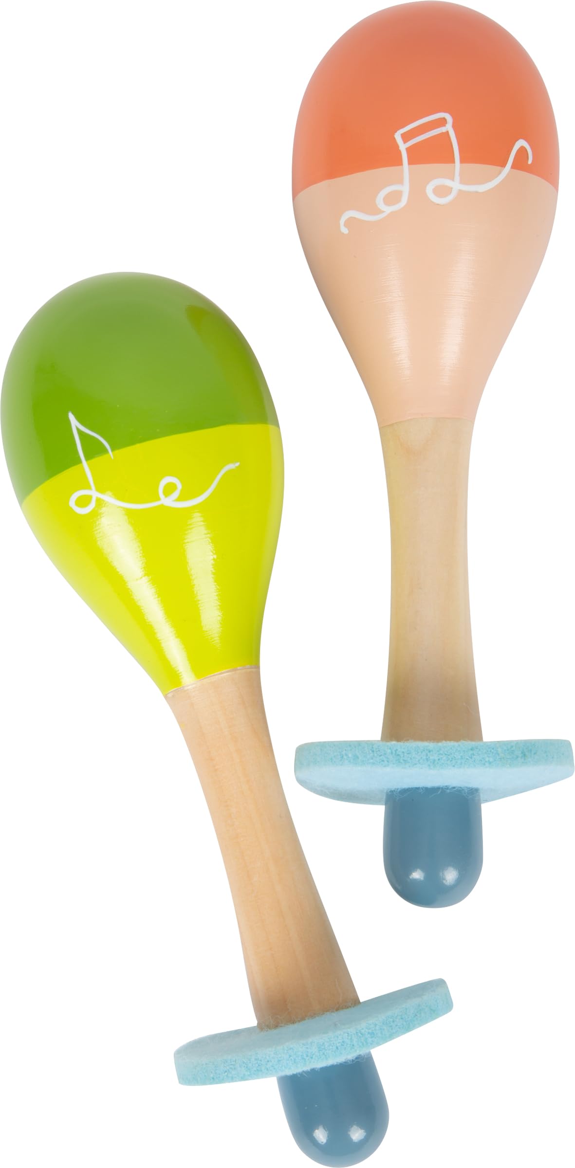 Small Foot Maracas Groovy Beats, instrument for kids 12+ months old, made of wood, early music education, Prod. 12251