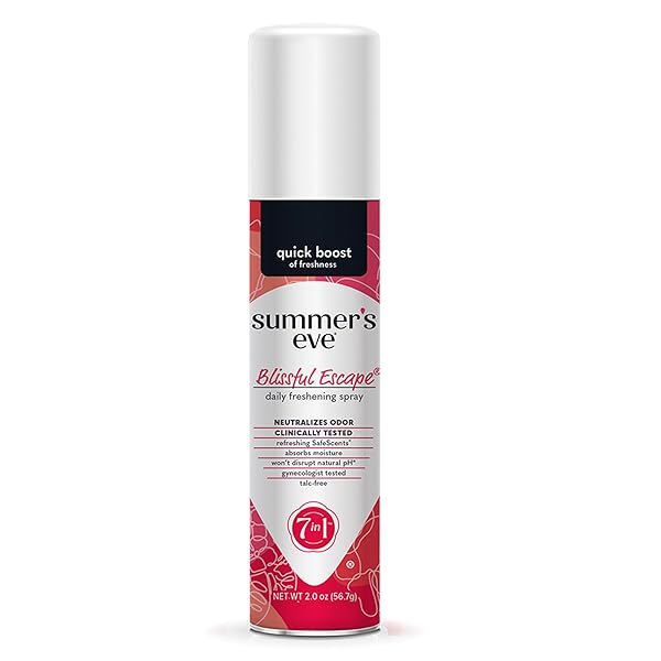 SUMMER’S EVE BLISSFUL ESCAPE DAILY REFRESHING FEMININE SPRAY, 2 OZ